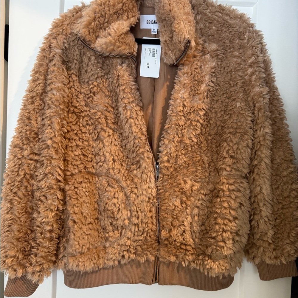 BB Dakota Women's Cozy Brown Teddy Jacket